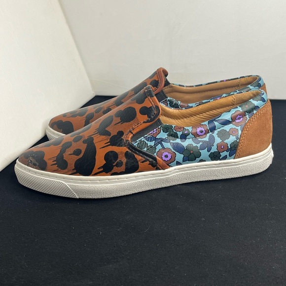 Coach Women’s Size 7.5 Wildbeast Nappa C103 Leather Slip On Sneakers AS IS - Picture 1 of 11